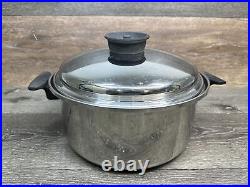Chef's Ware Townecraft 6 Qt Multi Core Stainless Stock Bean Pot Dutch Oven & Lid