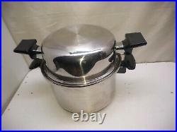 Chef's Ware Townecraft T304 Stainless 4 Qt Stockpot Dutch Oven Casserole Pan Lid