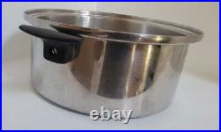 Chef's Ware USA Townecraft 6Qt T304 Stainless Stockpot Family Dutch Oven with Lid