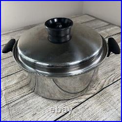 Chef's Ware by Townecraft 6 Quart Pan & Lid 10 3/4 Stainless Pan Handled