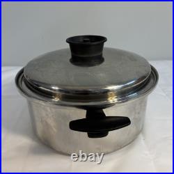 Chefs Ware by Townecraft Multicore T-304 Stock Pot 6qt Stainless with Lid
