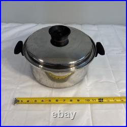 Chefs Ware by Townecraft Multicore T-304 Stock Pot 6qt Stainless with Lid