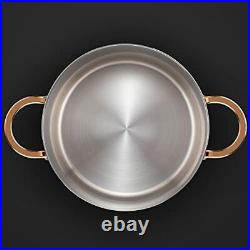 Ciwete 8 Quart Stock Pot Stainless Steel Stock Pot Soup Pot Cooking Pot with
