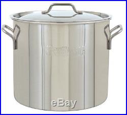Classic 40 Quart Stainless Steel Stock Pot With Lid Perfect Large Batch Cooking