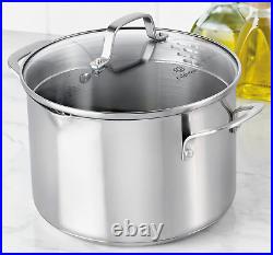 Classic Stainless Steel Cookware, Stock Pot, 6-Quart