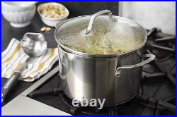 Classic Stainless Steel Cookware, Stock Pot, 6-Quart