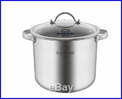 Classic Stainless Steel Pot Sets Bonded Cookware, Stock Pot 8.45Qt stockpot