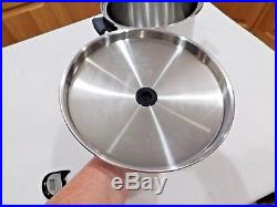 Classica Gold 10qt Stock Pot Temp Tone LID Timer Thermium Stainless Steel USA