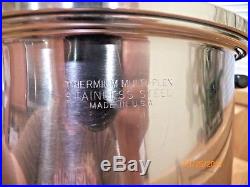 Classica Gold 10qt Stock Pot Temp Tone LID Timer Thermium Stainless Steel USA