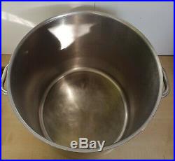 Commercial Catering Stainless Steel Stock Pot Stew Soup Boiling Pan Large 50L