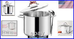 Commercial Grade 12QT Soup Pot Nickel Free Stainless Steel