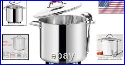 Commercial Grade 20 Quart Stock Pot with Lid Healthy Heavy Duty Cookware