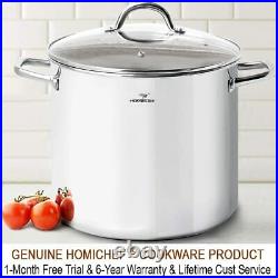 Commercial Grade LARGE STOCK POT 20 Quart With Lid Nickel Free Stainless Steel