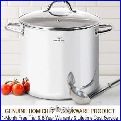 Commercial Grade Large Stock Pot 24 Quart Nickel Free Stainless Steel Cookware