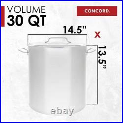 Concord 30 Quart Stainless Steel Stock Pot Cookware