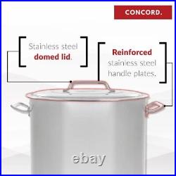 Concord 30 Quart Stainless Steel Stock Pot Cookware