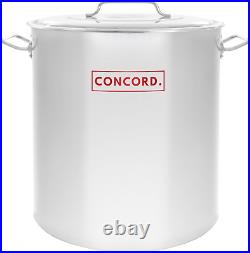Concord 50 Quart Stainless Steel Stock Pot Cookware Concord 50 Quart Stainless Steel Stock Pot Cookware