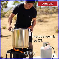 Concord 50 Quart Stainless Steel Stock Pot Cookware Concord 50 Quart Stainless Steel Stock Pot Cookware