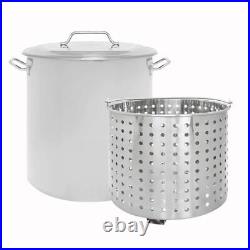 Concord Cookware Stock Pot WithSteamer Basket+Lid Fryer Accessory Stainless Steel