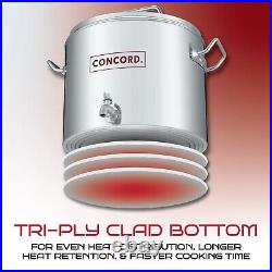 Concord Stainless Steel S Series Insulated Double Wall Stock Pot Concord Stainless Steel S Series Insulated Double Wall Stock Pot
