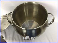 Contemporary Stainless Steel Stock Pot, Steamer Colander & LID