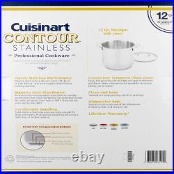 Contour Stainless 12 Quart Stockpot with Cover