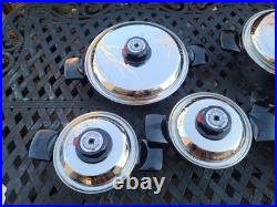 Cook World 10 Piece Set With Nutrithermic Base T304 Stainless Steel