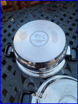 Cook World 10 Piece Set With Nutrithermic Base T304 Stainless Steel