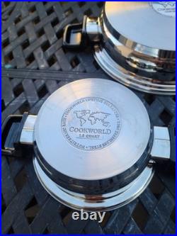 Cook World 10 Piece Set With Nutrithermic Base T304 Stainless Steel