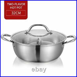 Cooking Pot Stainless Steel 28/30/32cm Soup Stock Cookware Kitchen Accessories