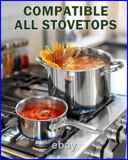 Cooks Standard 6-Piece Multi-ply Clad Stainless Steel Cookware Set 02817