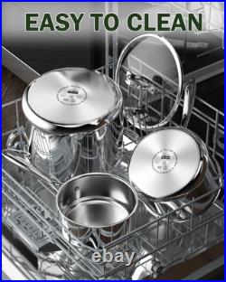 Cooks Standard 6-Piece Multi-ply Clad Stainless Steel Cookware Set 02817
