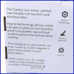 Cooksy 6 Piece Hexagon Surface Hybrid Stainless Steel Saucepan & Stock Pot Set