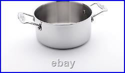 Cookware 5-Ply Stainless Steel 3 Quart Stock Pot with Cover, Oven and Dishwasher