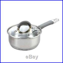 Cookware Set 12 Piece Stainless Steel Induction Safe Frying Sauce Pan Stock Pot