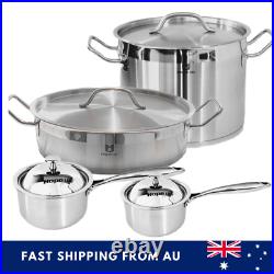 Cookware Set Induction Stainless Steel Stewpot Saucepan Stock Pot