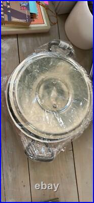 Copper Faitout Pan Pot with Lid and Cast Iron Handles, 20cm