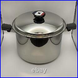 Cordon Bleu 12 Qt Stockpot Surgical T304 Multi-Plex Stainless Pan w Venting Lid