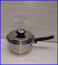 Cordon Bleu 3 Qt Saucepan 7-Ply Surgical T-304 Stainless Saute Frying Pot & Lid