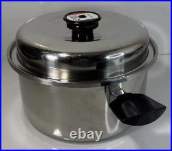 Cordon Bleu 6Qt Stockpot 7-Ply T304 Stainless Steel Dutch Oven Pan Withlid