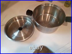 Cordon Bleu 6.5 Qt Stockpot 7-Ply Surgical T304 Stainless Dutch Oven Fry Pan Lid