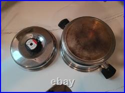 Cordon Bleu 6.5 Qt Stockpot 7-Ply Surgical T304 Stainless Dutch Oven Fry Pan Lid