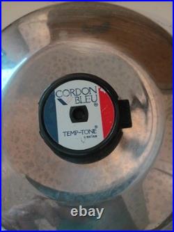 Cordon Bleu 6.5 Qt Stockpot 7-Ply Surgical T304 Stainless Dutch Oven Fry Pan Lid