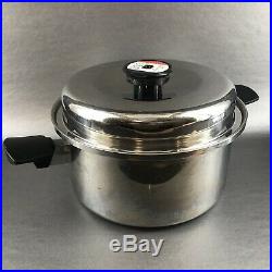 Cordon Bleu 6 Qt Stock Pot With Vented Lid 7 Ply T304 Stainless Steel Cookware