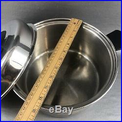 Cordon Bleu 6 Qt Stock Pot With Vented Lid 7 Ply T304 Stainless Steel Cookware