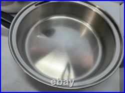 Cordon Bleu 6 Qt Stockpot 7-Ply Surgical T304 SS Dutch Oven & Sauté Pan One Lid