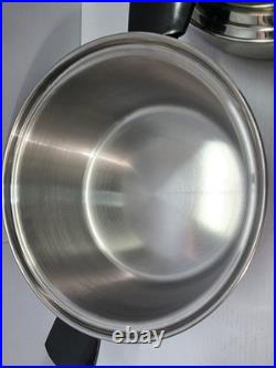 Cordon Bleu 6 Qt Stockpot 7-Ply Surgical T304 SS Dutch Oven & Sauté Pan One Lid