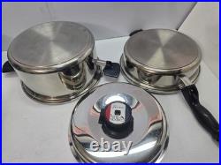 Cordon Bleu 6 Qt Stockpot 7-Ply Surgical T304 SS Dutch Oven & Sauté Pan One Lid