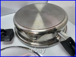 Cordon Bleu 6 Qt Stockpot 7-Ply Surgical T304 SS Dutch Oven & Sauté Pan One Lid