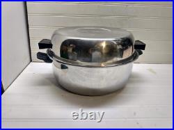 Cordon Bleu 7 Qt Stockpot Pressure Bonded Stainless Steel Dutch Oven Dome Lid